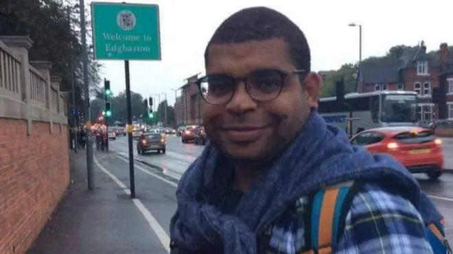 George Saa, tengah mengambil gelar master di Birmingham, Inggris.