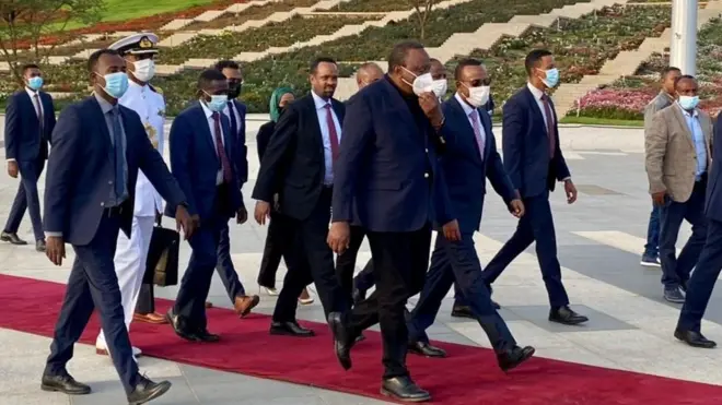 ፕሬዝደንት ኡሁሩ እና ጠቅላይ ሚንስትር ዐብይ