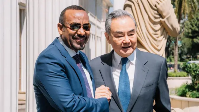 የቻይና የውጭ ጉዳይ ሚኒስትር ዋንግ ዪ እና ጠቅላይ ሚኒስትር ዐቢይ አህመድ