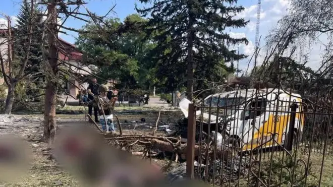 Фото с места удара опубликовал глава областной военной администрации