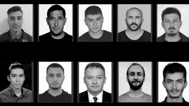 AKUT ve orman işçilerinin yan yana fotoğrafları