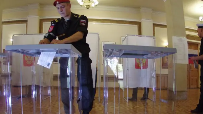 18 сентября Крым и Севастополь впервые после аннексии Россией полуострова участвовали в выборах депутатов российской Госдумы