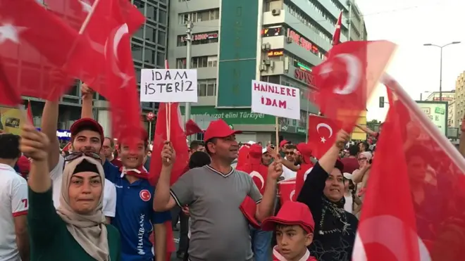 Kızılay'da darbe girişimi karşı gösteri