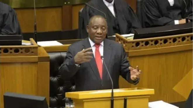 Rais wa Afrika kusini Cyril Ramaphosa