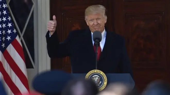 الرئيس الأمريكي دونالد ترامب