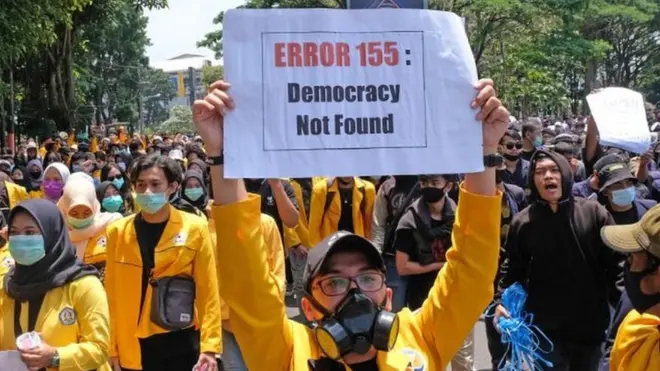 Demonstrasi UU Cipta Kerja