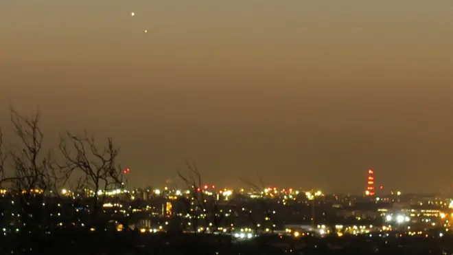 This photo of the planetary display was captured by Alexandra Palace in London