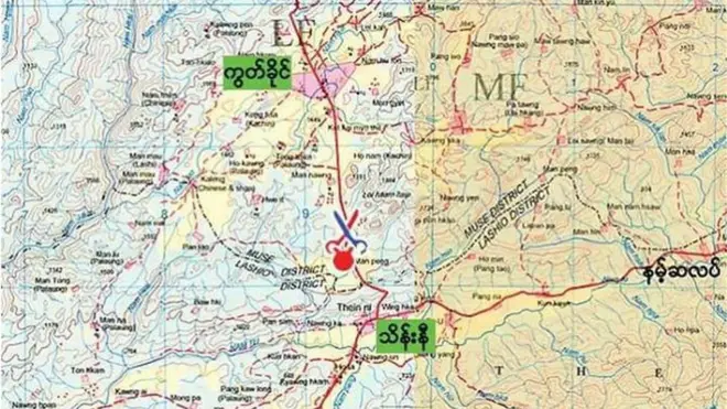 ရှမ်းပြည်မြောက်ပိုင်းက တိုက်ပွဲ ဖြစ်ပွားနေတဲ့ နေရာတွေ