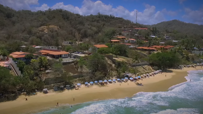 Playa en Barlovento hace unos años.