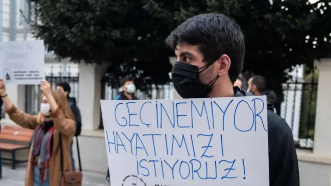 geçim zorluğuna karşı bir eylem