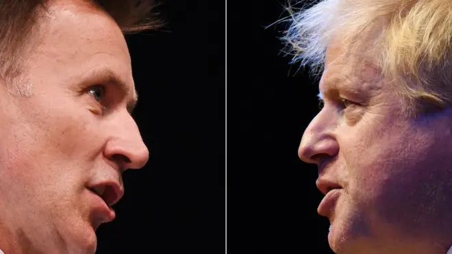 Jeremy Hunt y Boris Johnson