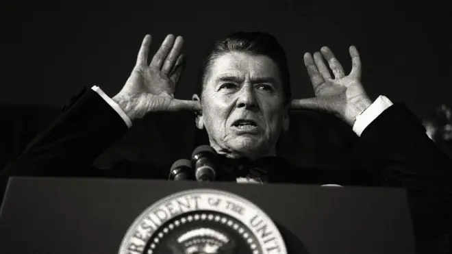 L'ancien président américain Ronald Reagan