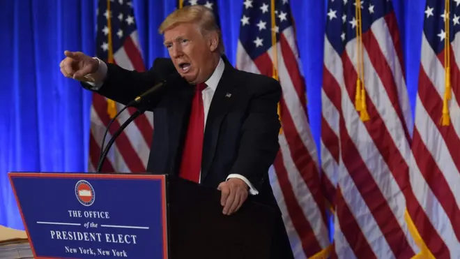 Donald Trump mengatakan mestinya tuduhan itu tidak pernah ditulis dan tidak pernah disebarkan.