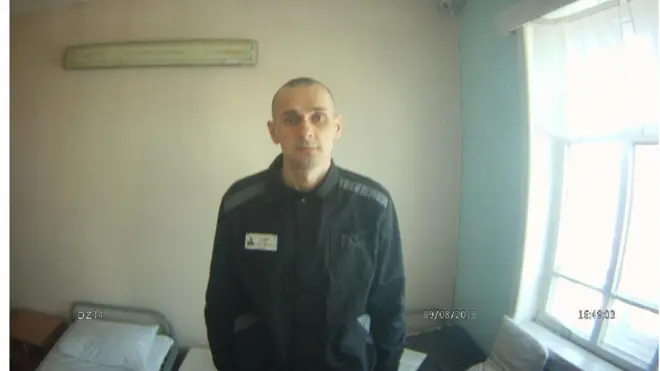 Фото Олега Сенцова на 88-й день голодування, оприлюднене Людмилою Денісовою