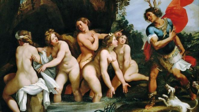 Картина с пятью обнаженными женщинами