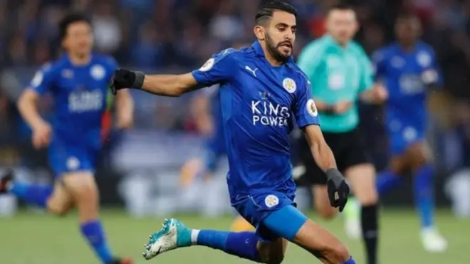 محرز سجل عشرة أهداف وساعد في صناعة سبعة أخرى مع فريق ليستر سيتي هذا الموسم