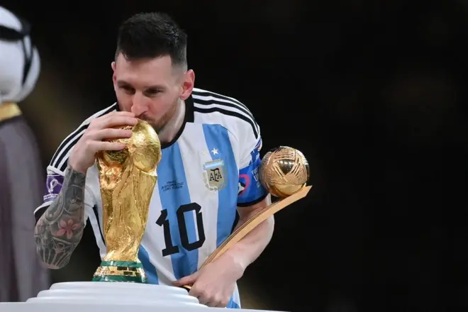 Lionel Messi loacin da Argentina ta lashe gasar kofin duniya a Qatar 2022