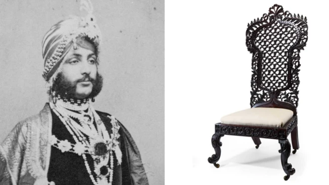 పంజాబ్, సిక్కు సామ్రాజ్యం, దలిప్ సింగ్, మహారాజా రంజిత్ సింగ్, కుర్చీలు, బ్రిటిష్ ఇండియా