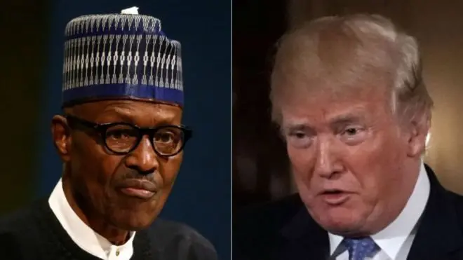 Muhammadu Buhari et Donald Trump