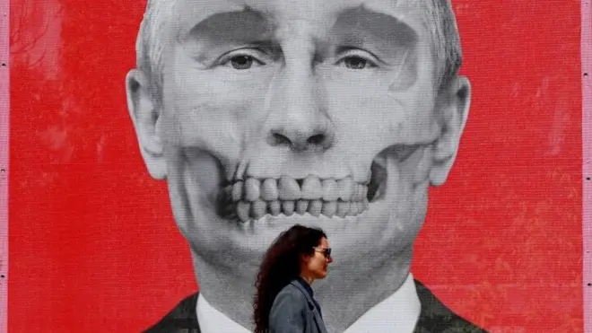 ภาพวาดบนกำแพงหน้าปูติน