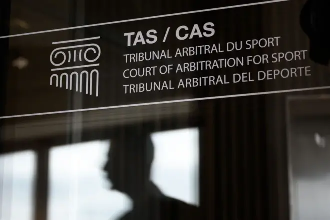 Le fronton du Tribunal arbitral du sport