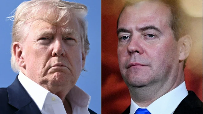 مدفيديف وترامب 