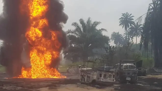 Pipeline explosion for Rumuekpe Rivers State kill pipo