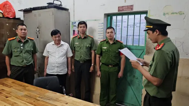 Công an đang thực hiện lệnh bắt ông Nguyễn Công Khế