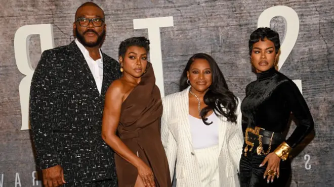 Tyler Perry, Taraji P. Henson, Sherri Shepherd, Teyana Taylor, for Tyler Perry "Straw" New York screening wey hold for The Edwardian Room for The Plaza on June 03, 2025 for New York, New York.