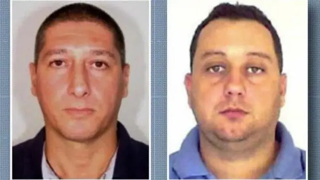Ronnie Lessa (izquierda) y Elcio Vieira de Queiroz (derecha) son los sospechosos del asesinato detenidos por la policía.