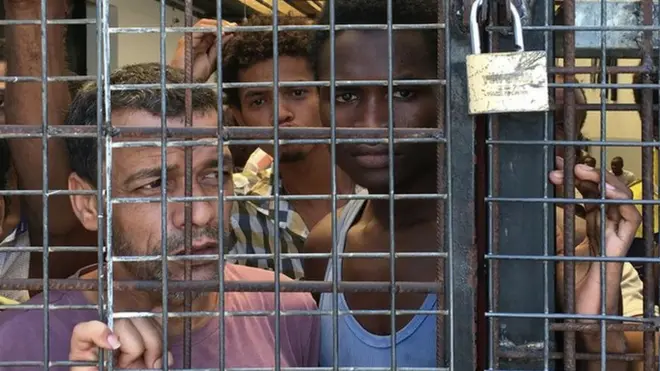 Libya gözaltı merkezindekiler