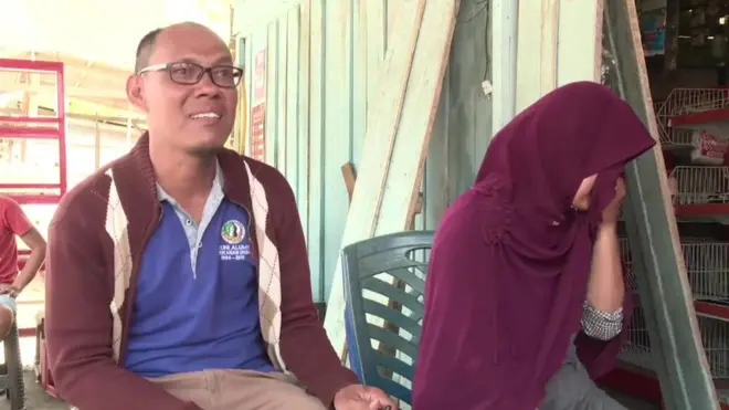 أعيد شملهما بعد أن فرقهما تسونامي