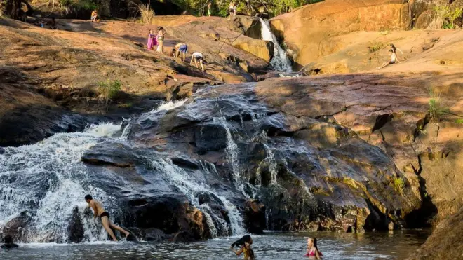 Arroyo situado cerca de la ciudad de Palmas, Brasil.