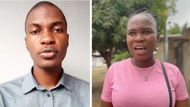 Fotos of students from Benin Republic