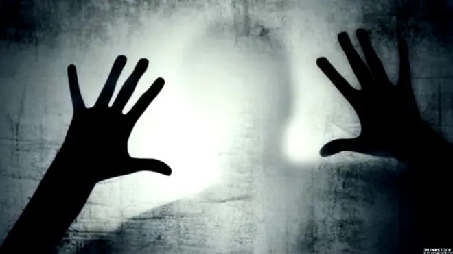 ਦੋ ਹੱਥਾਂ ਅਤੇ ਇੱਕ ਇਨਸਾਨੀ ਚਿਹਰੇ ਦਾ ਪਰਛਾਵਾਂ