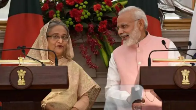 शेख हसीना और नरेंद्र मोदी