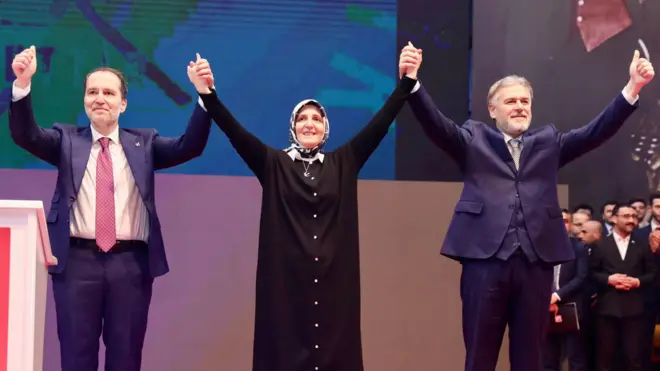 Fatih ve Elif Erbakan ile Mehmet Altınöz