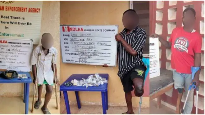 Awọn afurasi mẹta ti ẹya ara pe nija naa pẹlu awọn ohun ti NDLEA ni awon ba lakata wọn.