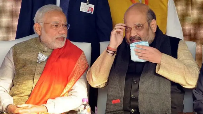 નરેન્દ્ર મોદી અને અમિત શાહ