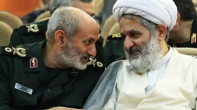 حسین طائب (راست) و محمد کاظمی