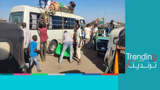 نازحون من مدينة ود مدني السودانية