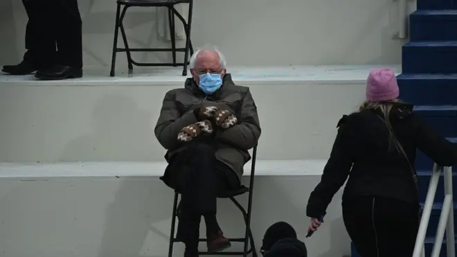 Берни Сандерс на церемонии