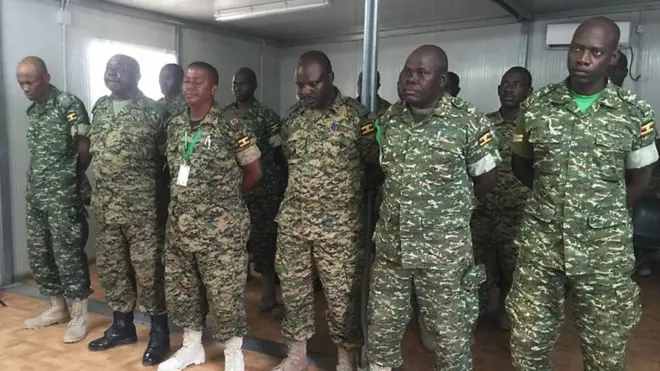 Askarta AMISOM oo la axkamadaynayo