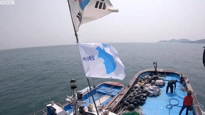 Tàu của ngư dân Nam Hàn