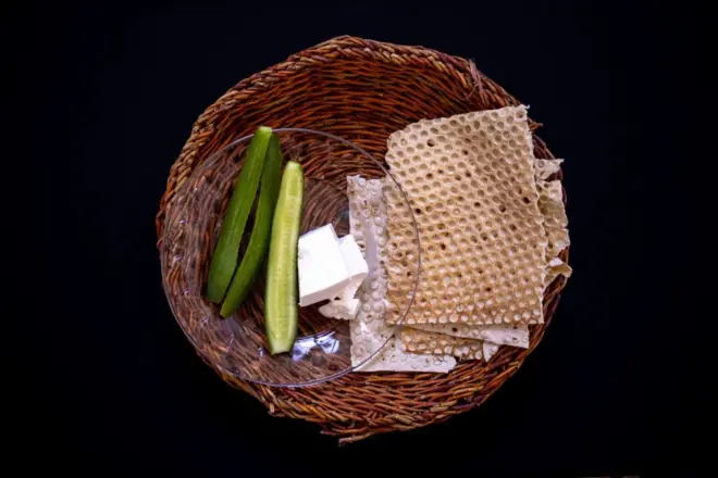 نمونه سفره یک فرد از طبقه متوسط که یک هفته از وعده های غذایی خود عکس گرفته است 