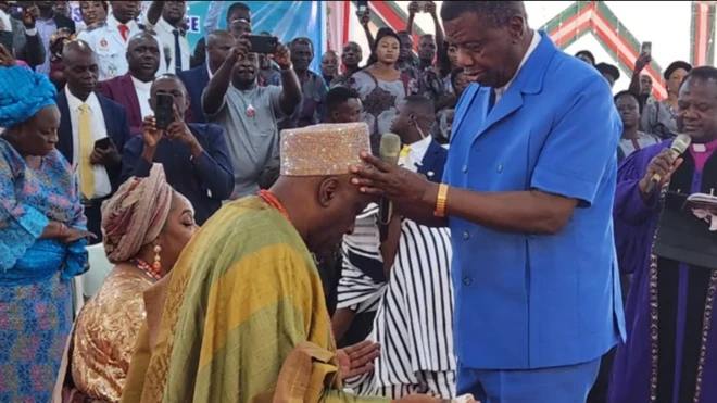 Aworan Soun ilu Ogbomoso, Oba Afolabi Ghana Ghandi Olaoye