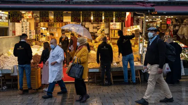 Türkiye'de alışveriş yapnlar 