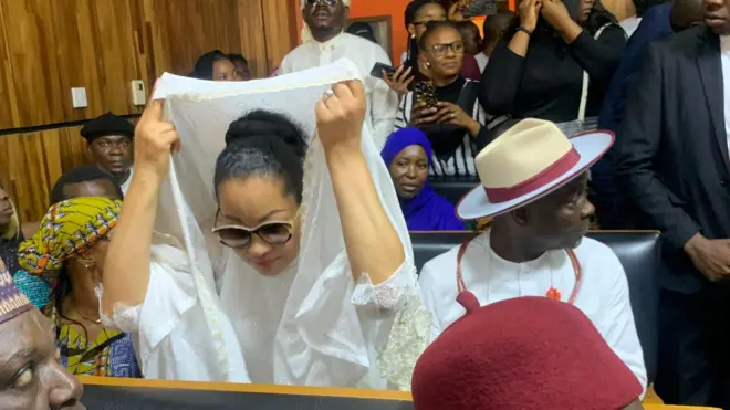 Natasha Akpoti Uduaghan for di FCT High Court, Maitama, Abuja. Thursday, June 19, 2025.