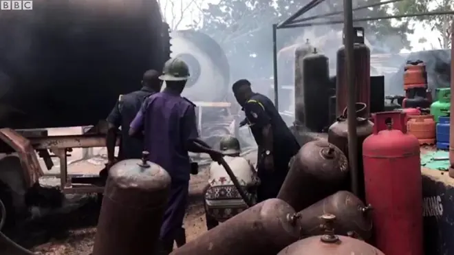 Gas cylinder explode Nasarawa state