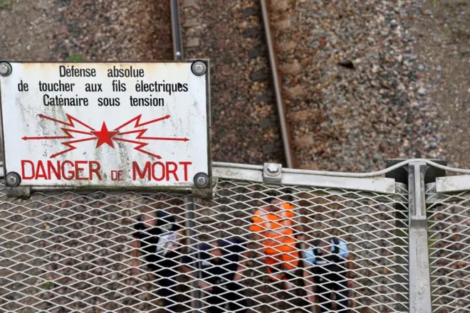 Диверсия на железных дорогах Франции